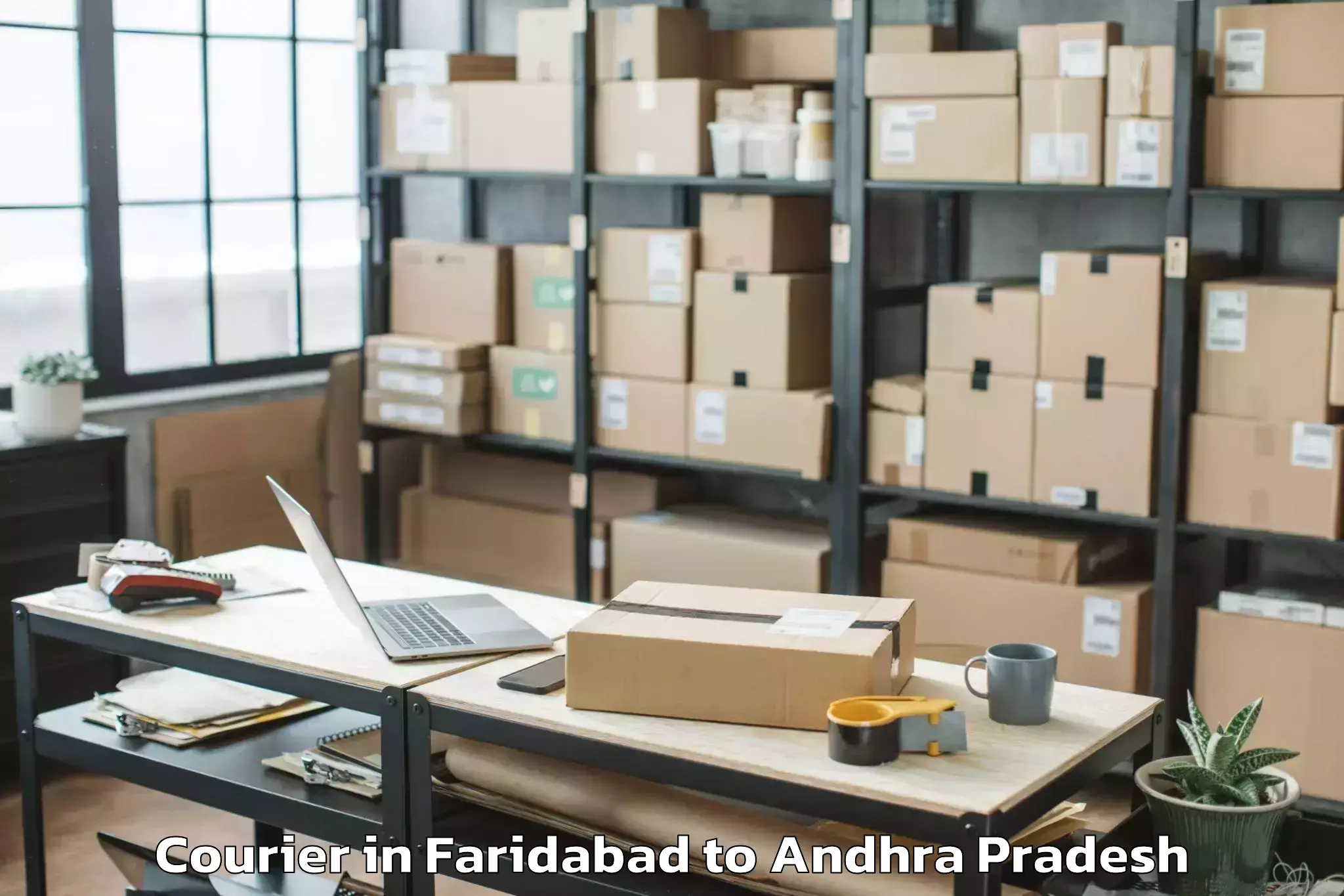 Easy Faridabad to Parchur Courier Booking